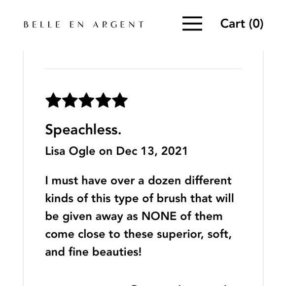 BELLE EN ARGENT Bronze & Buff Brush Duo New - Picture 3 of 4